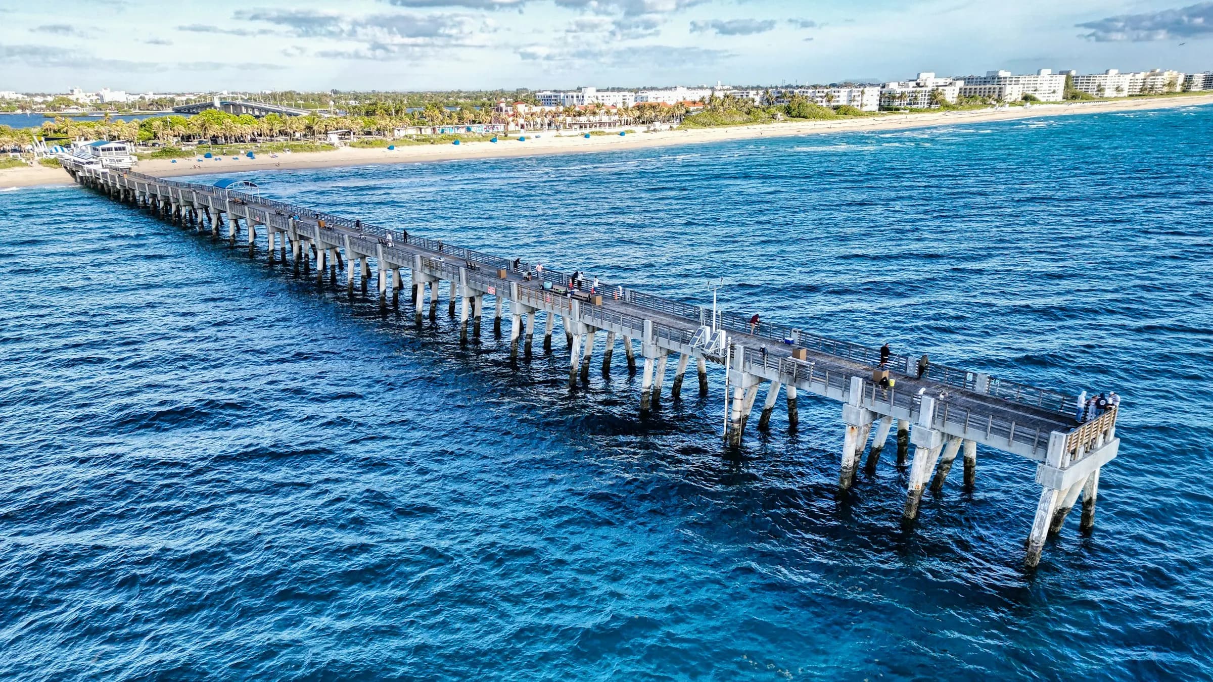 Lake Worth Beach Pier stretching into the Atlantic, near Greenacres