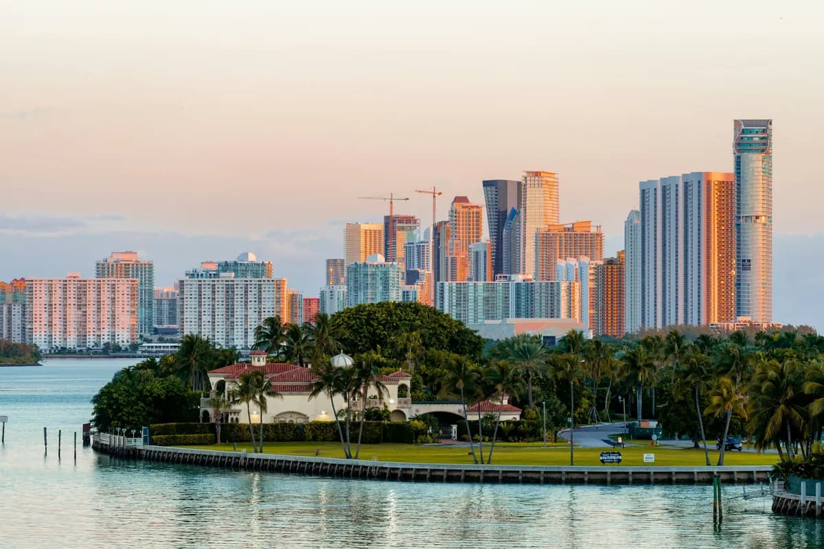 Bal Harbour skyline seen across the water
